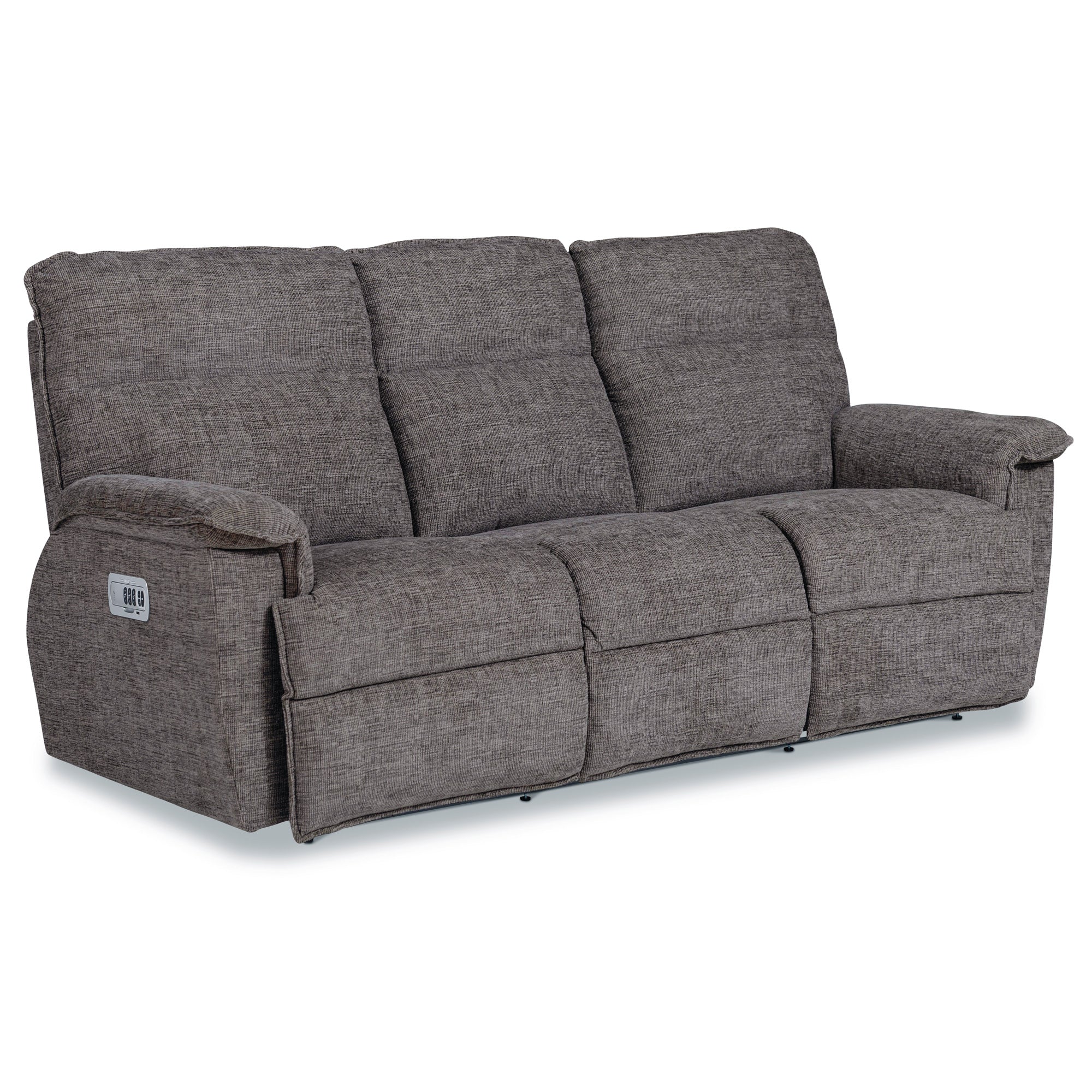 Jay Tri Power Reclining Sofa - 3-Position Electric Recliner with USB Charging & Cup Holders - Perfect for Living Room, Home Theater & Relaxation