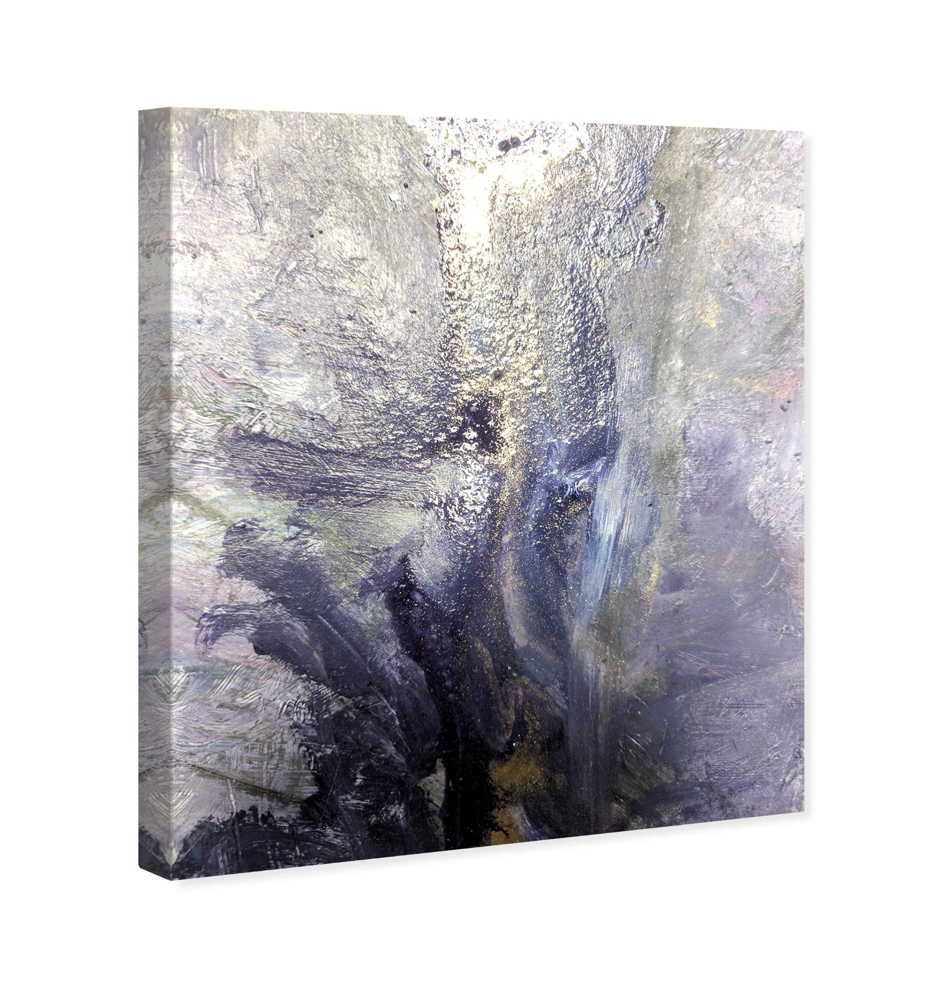 Oliver Gal Artist Co. Modern 24x20 Inch Abstract Silver Canvas Wall Art - Purple Dreaming Painting for Living Room, Bedroom & Office Decor