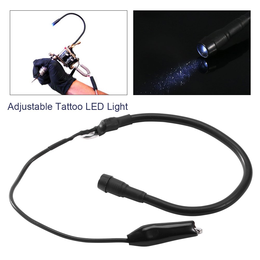 Professional 3 LED Tattoo Light with Adjustable Brightness & Touch Magnifier - Perfect Tattoo Machine Accessory for Artists & Beginners - Ideal for Tattoo Studios, Home Practice & Professional Use