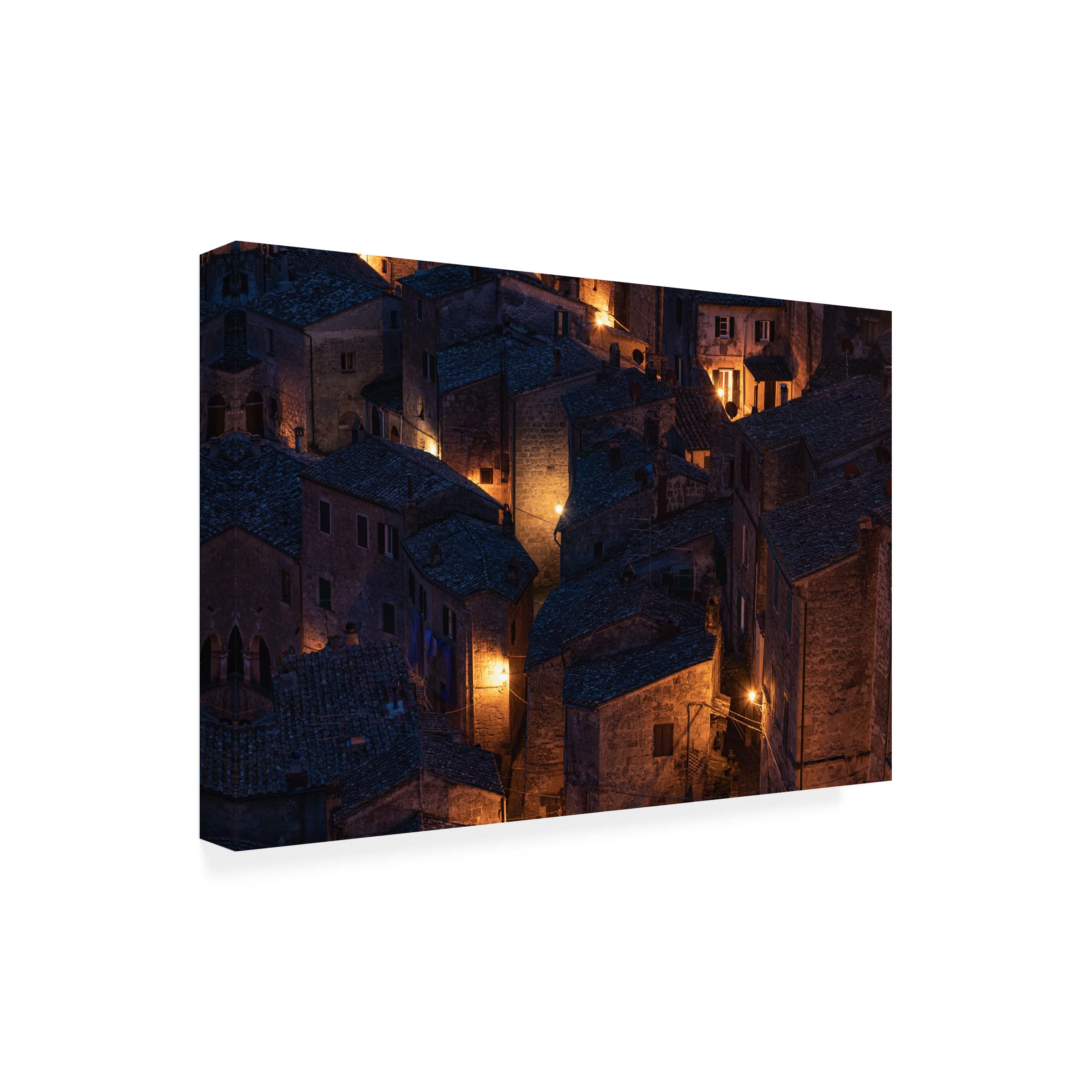 Trademark Fine Art 'Sorano' Canvas Painting by Ammar Alamir - Modern Wall Art for Living Room, Bedroom & Office Decor