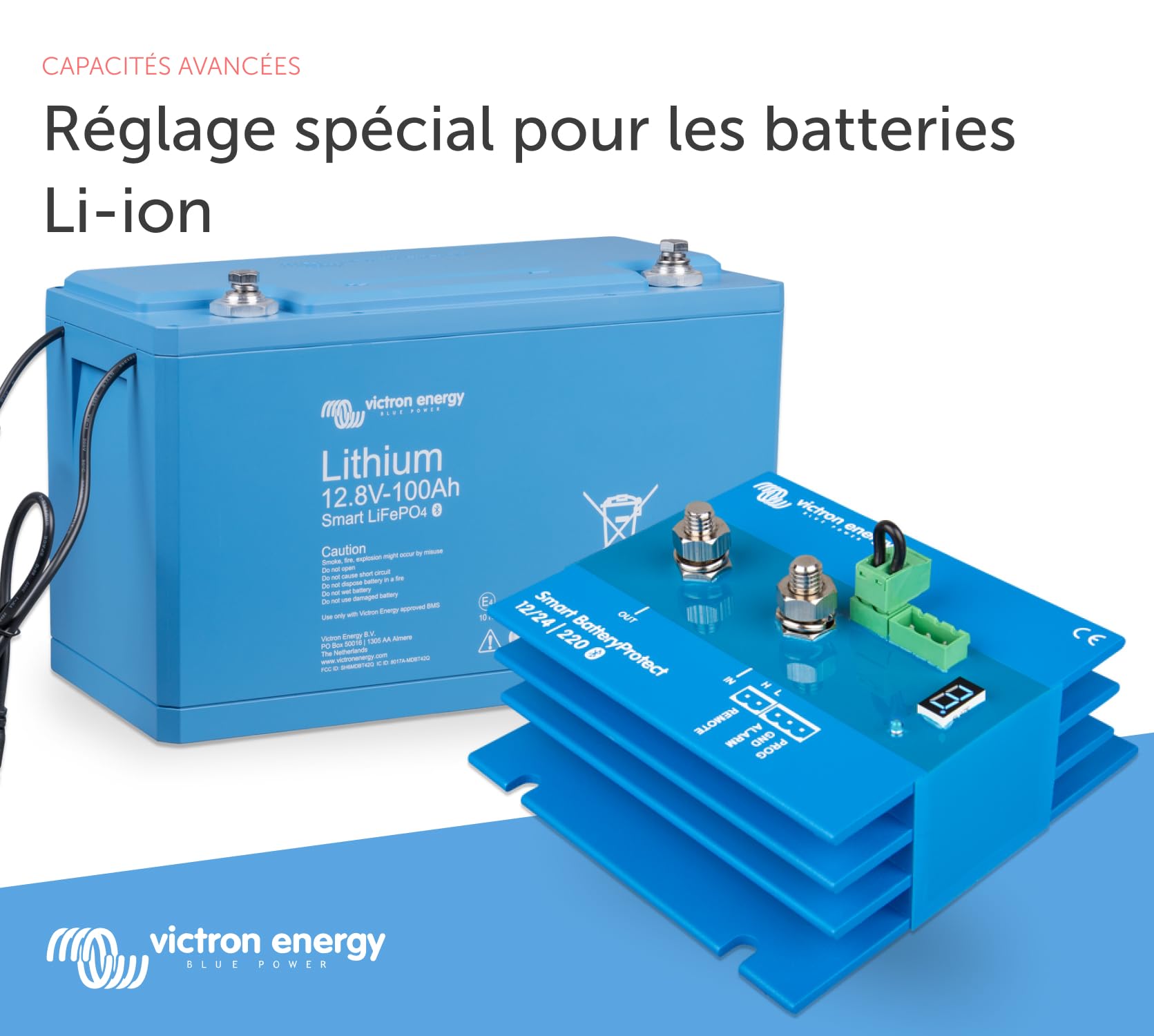 Victron Energy Smart BatteryProtect 12/24V 220A Bluetooth - Battery Management System for RVs, Boats & Solar Power Systems