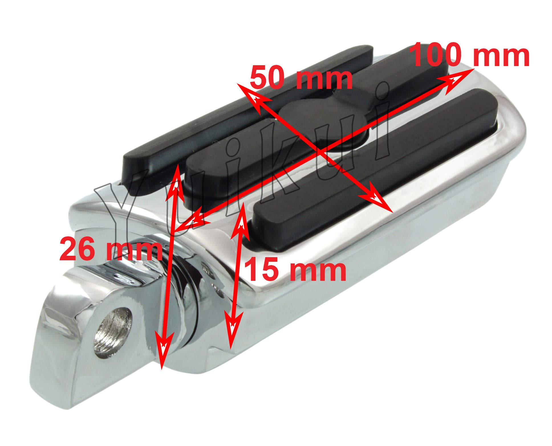 Universal Motorcycle Highway Pegs - 32mm & 25.4mm Frame Mount Foot Rests for Suzuki LS650 Savage/Boulevard S40 - Comfortable Crash Bar Foot Pegs for Long Rides & Cruising