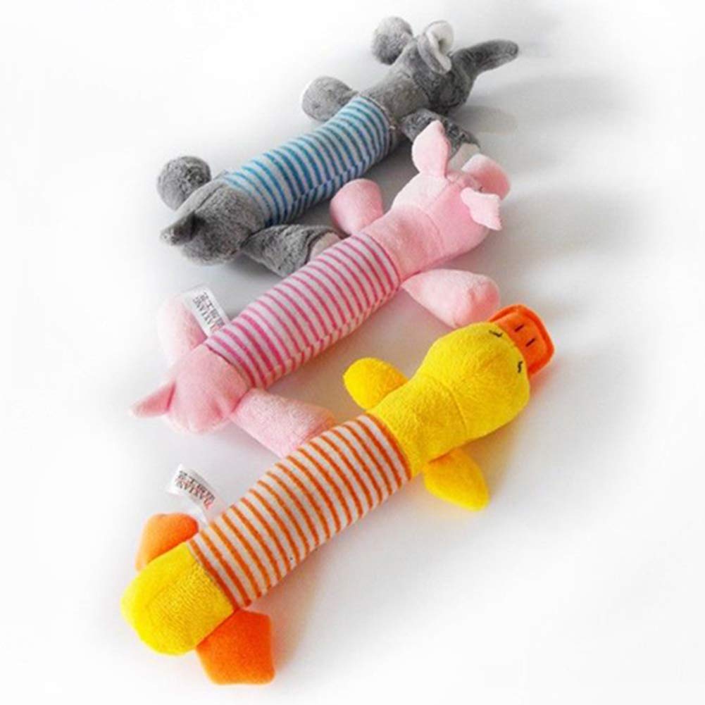 Bluelanss Squeaky Dog Toy for Small & Medium Dogs - Interactive Plush Chew Toy with Crinkle Sound, Teething Puppy Toy, Pink Pig Design - Perfect for Playtime, Training & Anxiety Relief