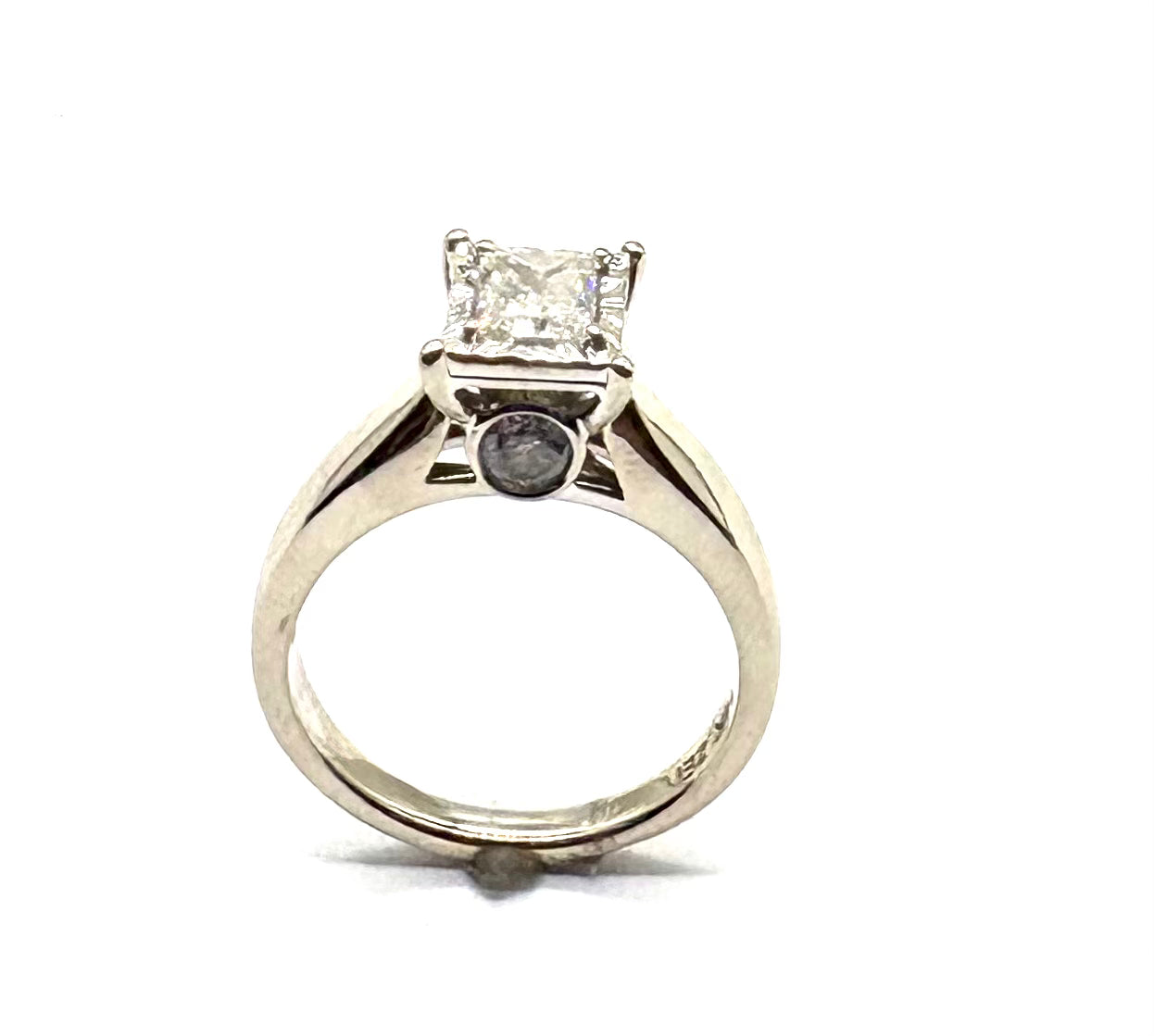 14K White Gold Diamond Cathedral Engagement Ring for Women - Elegant Wedding Band, Proposal Gift, Anniversary Jewelry
