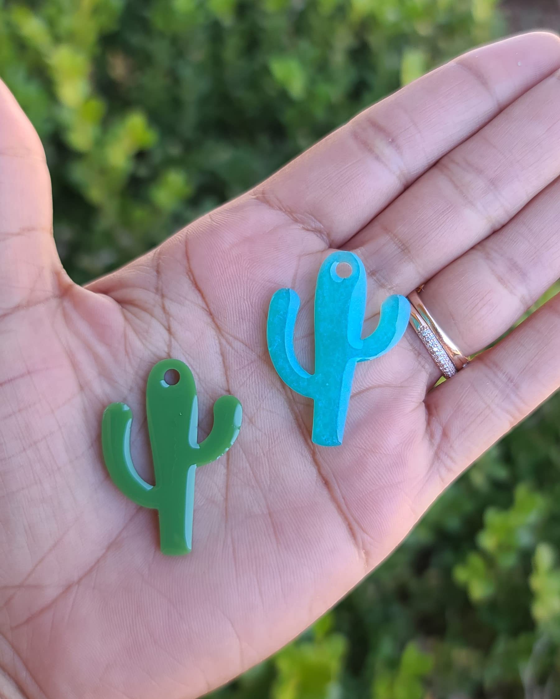 Premium Silicone Cactus Molds for Resin Jewelry Making - DIY Earrings, Keychains & Charms Craft Supplies - Perfect for Handmade Gifts, Home Decor, and Craft Projects