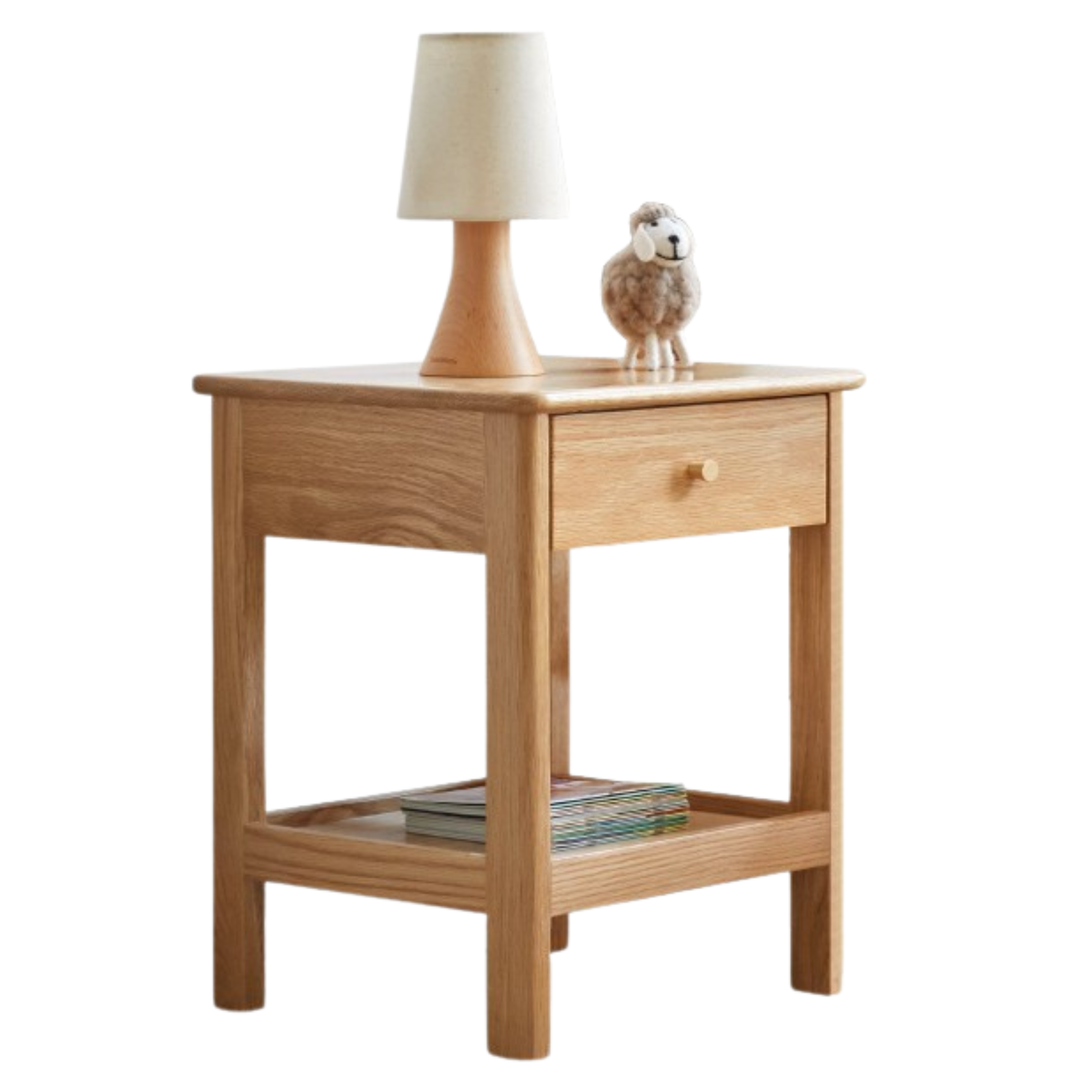 15x13.8x18.5 inch / 38x35x47сm / Natural Wood Color / bedside cabinet