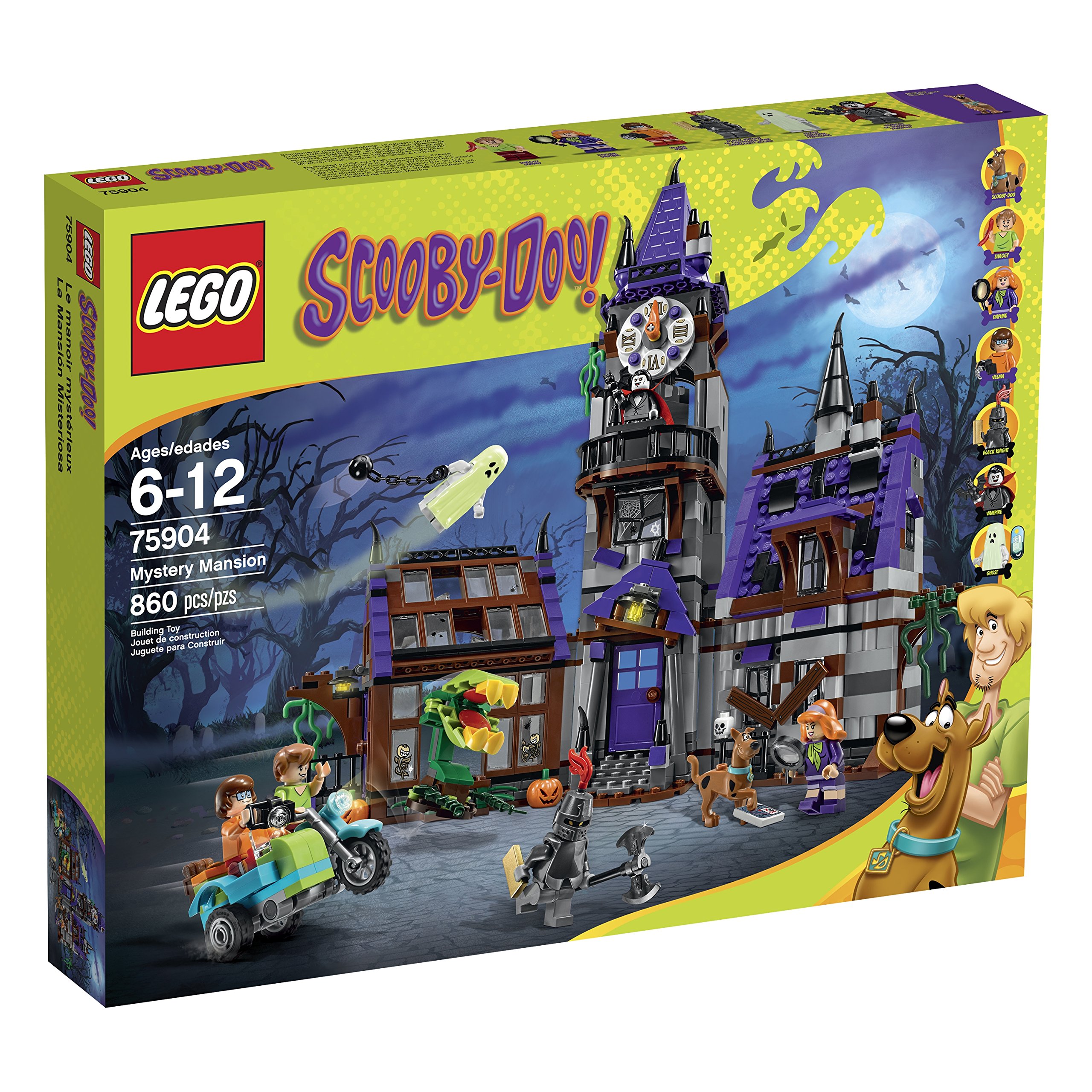 LEGO Scooby-Doo 75904 Mystery Mansion Building Kit - 573 Pieces, Collectible Toy Set for Kids & Adults - Perfect for Halloween Decorations & Mystery-Themed Play