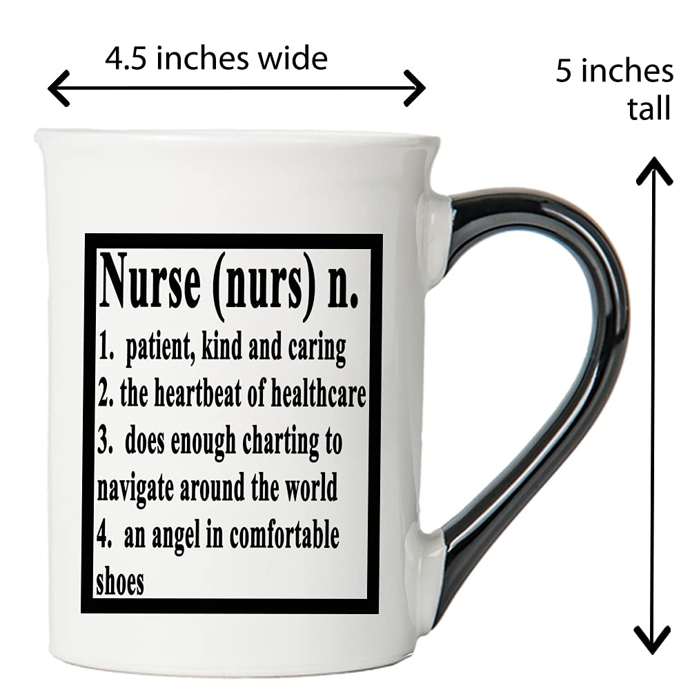 **16oz Ceramic Nurse Coffee Mug - Perfect Nurse Gift for Women, Birthday Gift for Mom, RN Appreciation & Nursing Student Gift - Ideal for Hospital Shifts, Home Decor & Nurse's Kitchen**