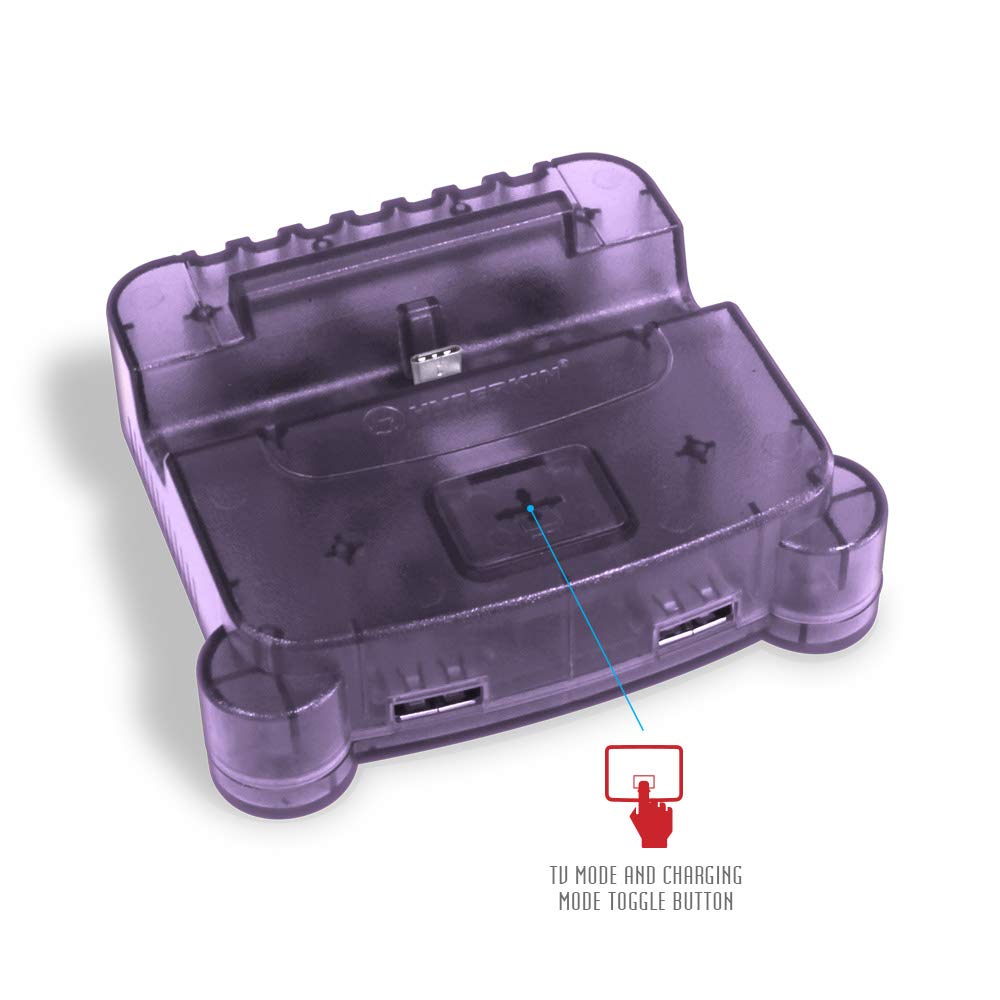Hyperkin RetroN S64 Console Dock for Nintendo Switch - Purple | Classic Gaming Adapter | Perfect for Retro Gaming Enthusiasts & Switch Players