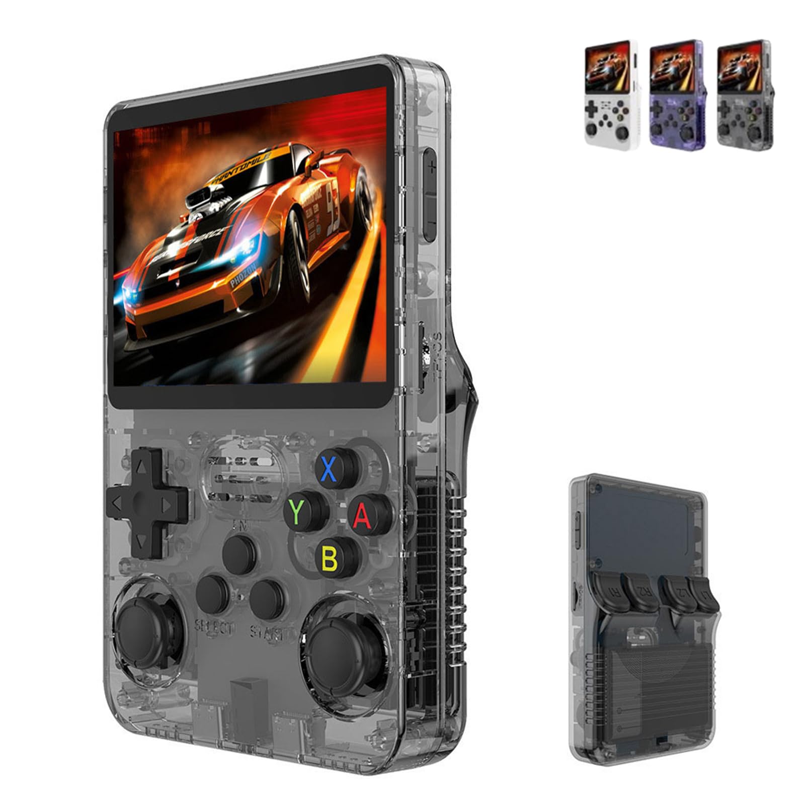Keyboy Retro Handheld Game Console 2024 - 3.5 Inch HD Portable Gaming Device with 20000 Built-in Classic Games (Black 128GB) - Perfect for Travel, Commuting & Nostalgic Gaming Experience