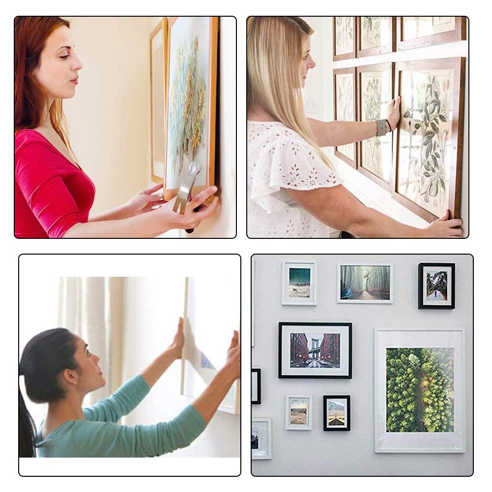 Silver Picture Frame Hangers 20PCS - Home Decor Photo Hanging Kit for Walls
