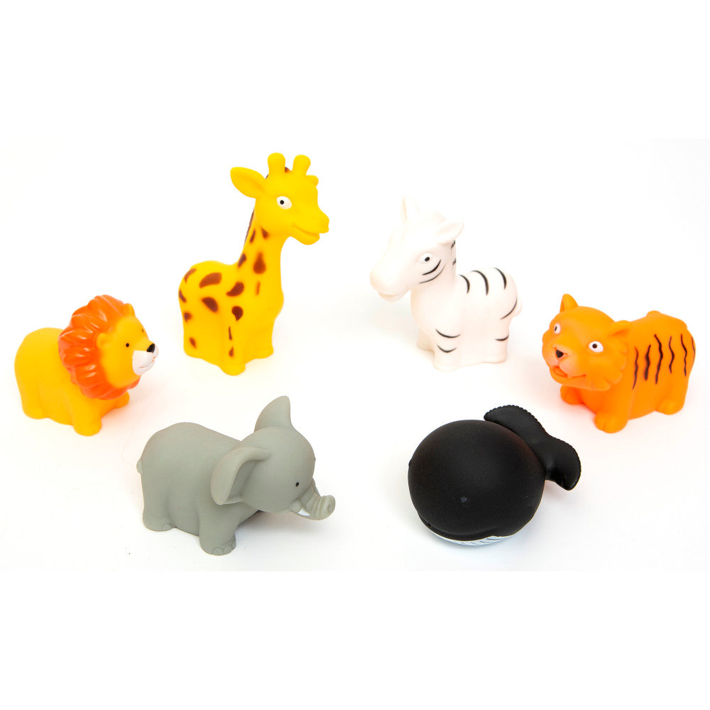 Boley Splash Zoo Safari 12-Piece Bath Toy Bucket Set for Kids - Animal Themed Bathtub Toys for Toddlers, Perfect for Bath Time Fun and Sensory Play