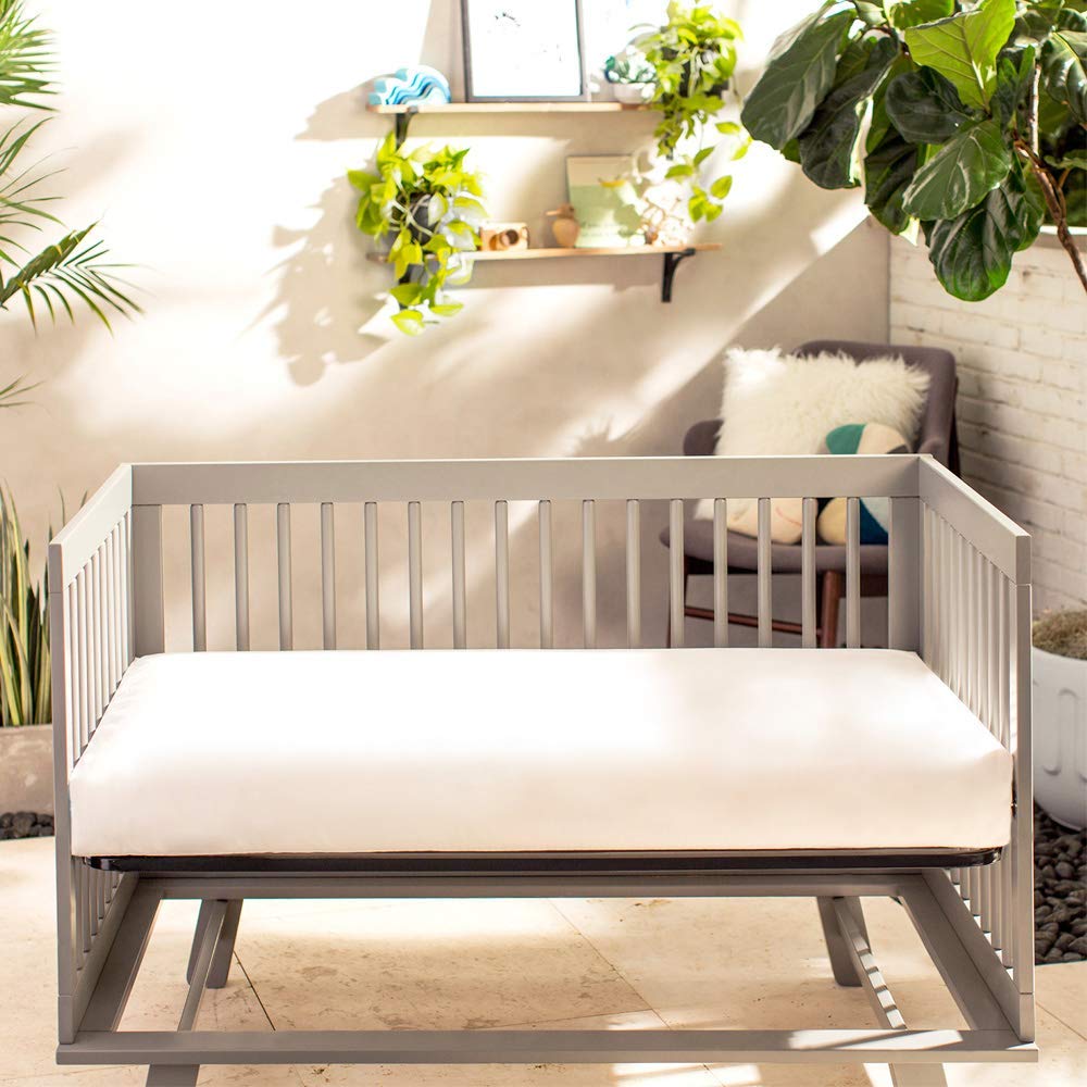 Organic Baby Crib Mattress - Lightweight Waterproof Non-Toxic Infant & Toddler Bed Mattress 52