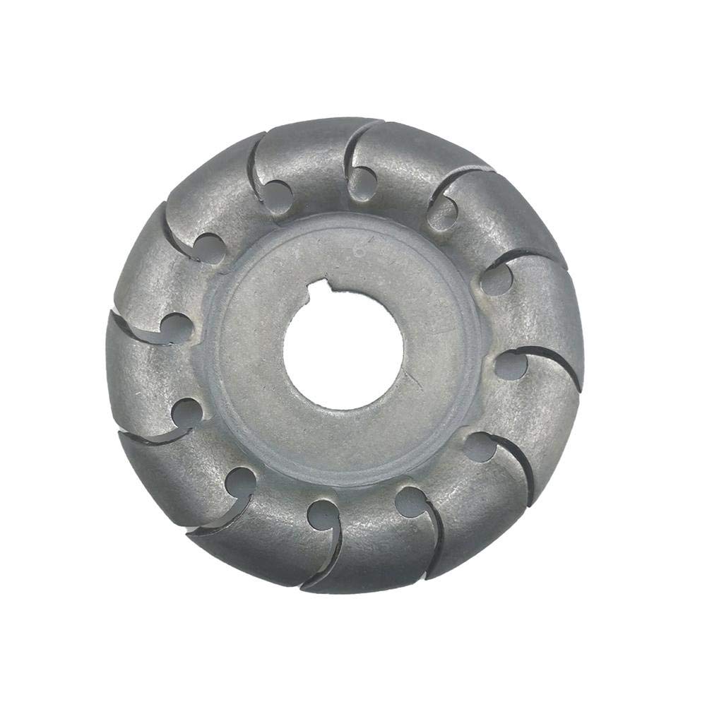 12-Teeth 16MM Hole Forming Polishing Disc 65MM Angle Grinder Disc with Protective Cover - Wood Carving & Milling Accessories (90mm) - Perfect for DIY Woodworking, Metal Polishing & Surface Grinding Projects