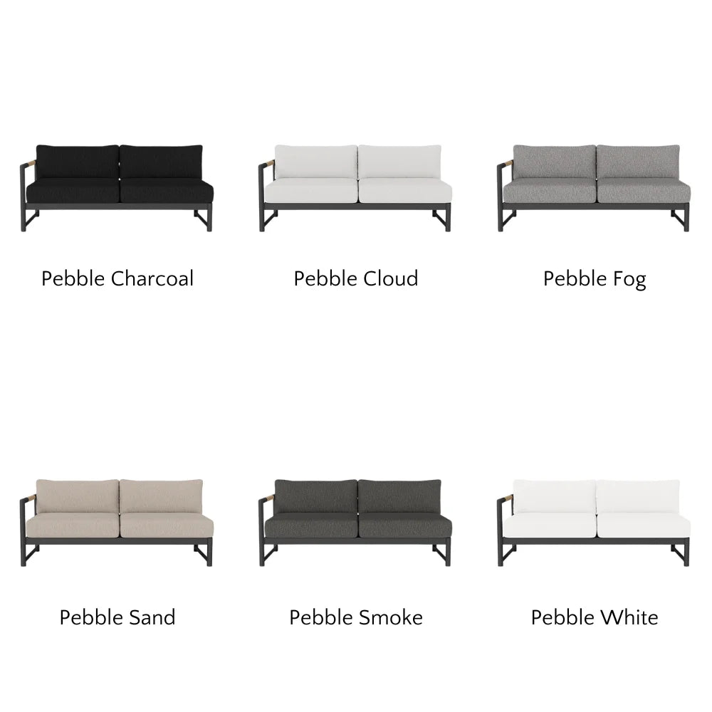 Breeze XL Outdoor 2-Seat Patio Sofa with Left Armrest - Perfect for Backyard, Garden, and Poolside Relaxation