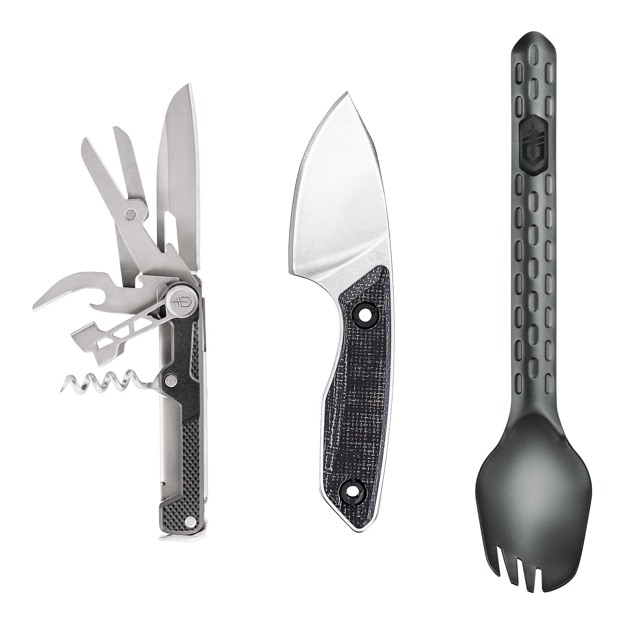 Gerber Gear Hike Kit - Premium Camping Equipment Set with Devour Multi-Fork, Stowe Fixed-Blade Knife & Armbar Cork Multitool - Perfect for Hiking, Backpacking and Outdoor Adventures