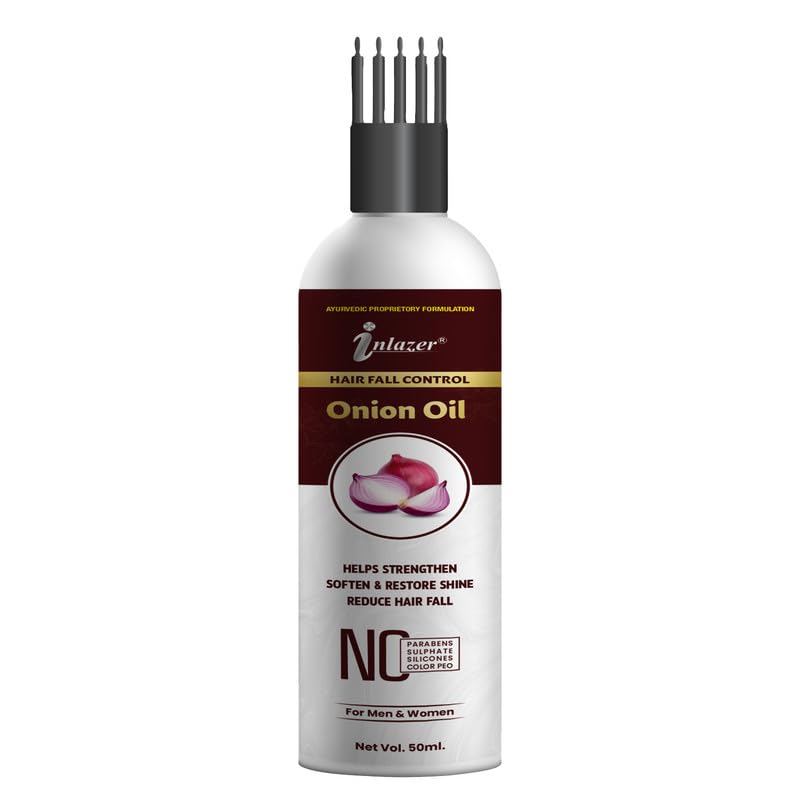 Onion Hair Oil for Hair Growth & Hair Fall Control - Strengthens & Shines Hair for Men & Women | Natural Onion Extract for Thicker, Healthier Hair | Perfect for Daily Scalp Massage & Damaged Hair Repair