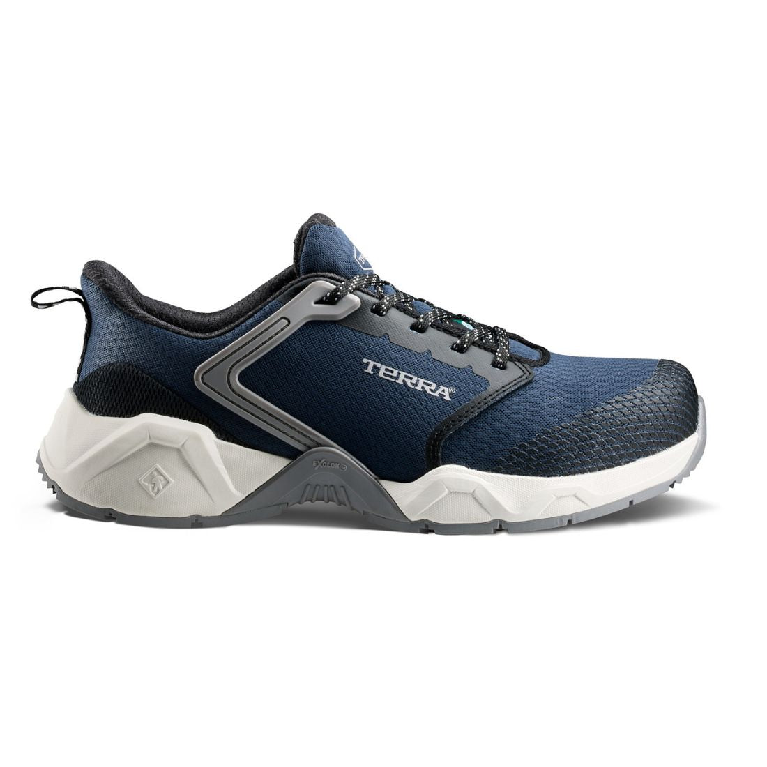 Terra Vector 1276NV Unisex Composite Toe Athletic Work Shoes - Navy Blue Safety Footwear for Construction, Warehouse & Industrial Work