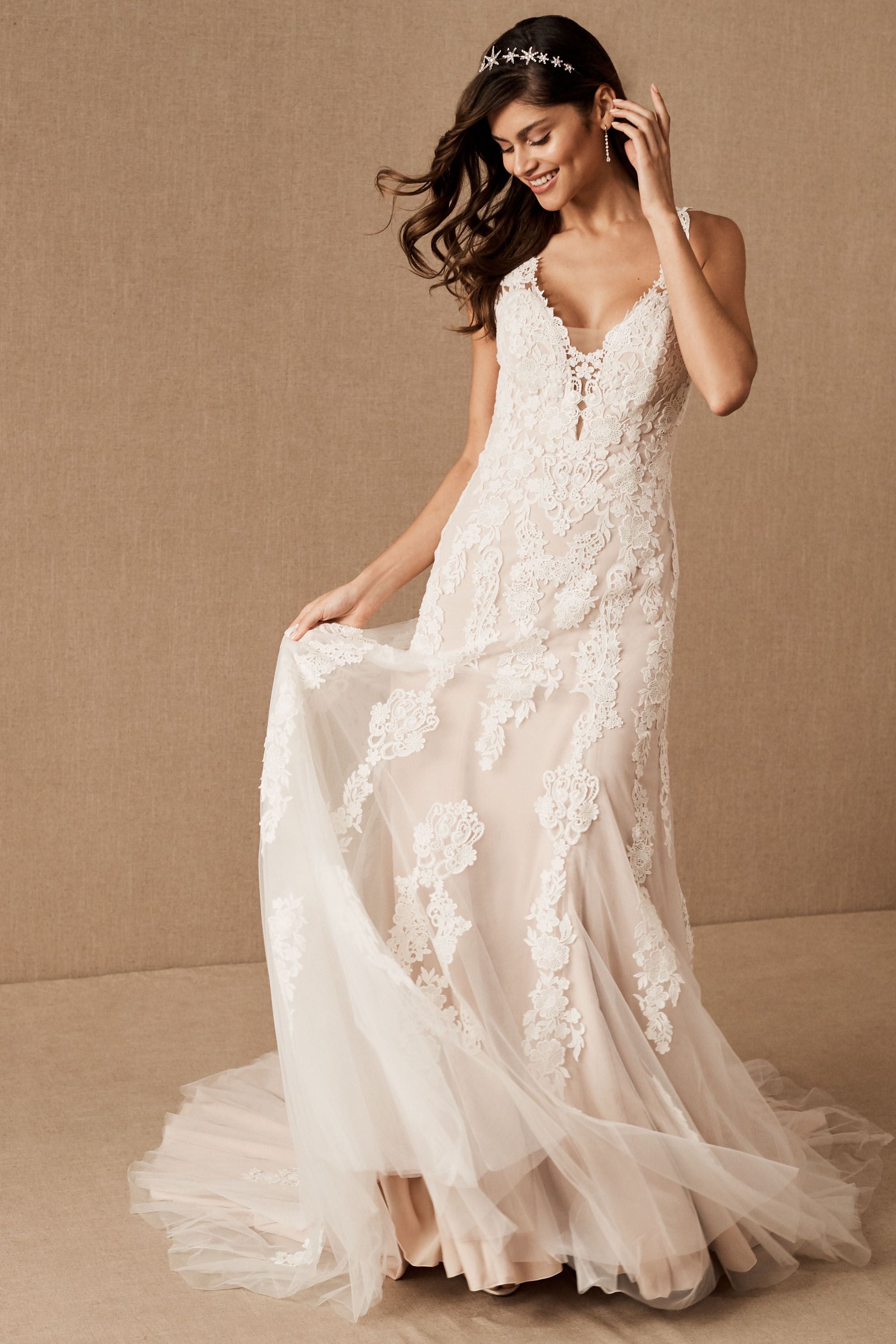 BHLDN Whispers & Echoes Monarch Gown - Elegant Wedding Dress for Brides | Perfect for Beach, Garden & Formal Ceremonies