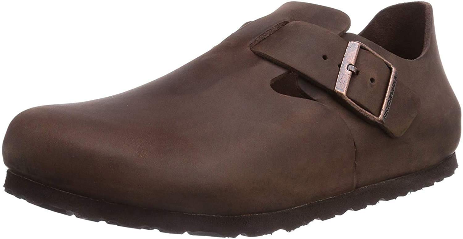 Birkenstock Women's London Comfortable Leather Slip-On Shoes - Casual & Work Flats for Women - Perfect for Office, Travel & Everyday Wear
