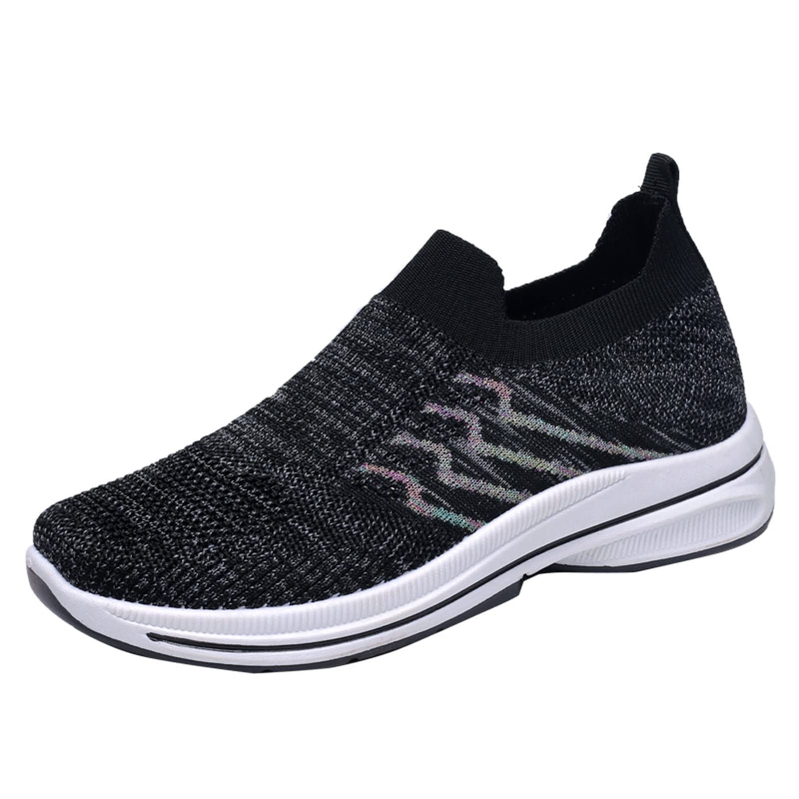 Breathable Women's Running Shoes - Lightweight Mesh Sneakers for Fitness, Training & Casual Wear | Fresh Foam Cushioning | Black Size 7 | Perfect for Gym Workouts, Jogging & Everyday Comfort