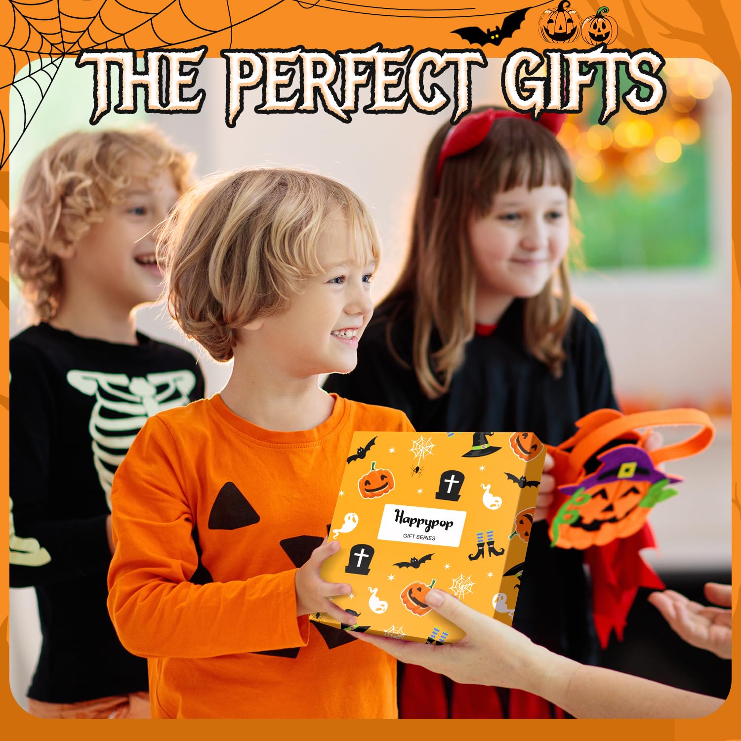 HappyPop Halloween Dinosaur Socks - Spooky Gifts for Kids & Teens - Party & Cosplay Fun