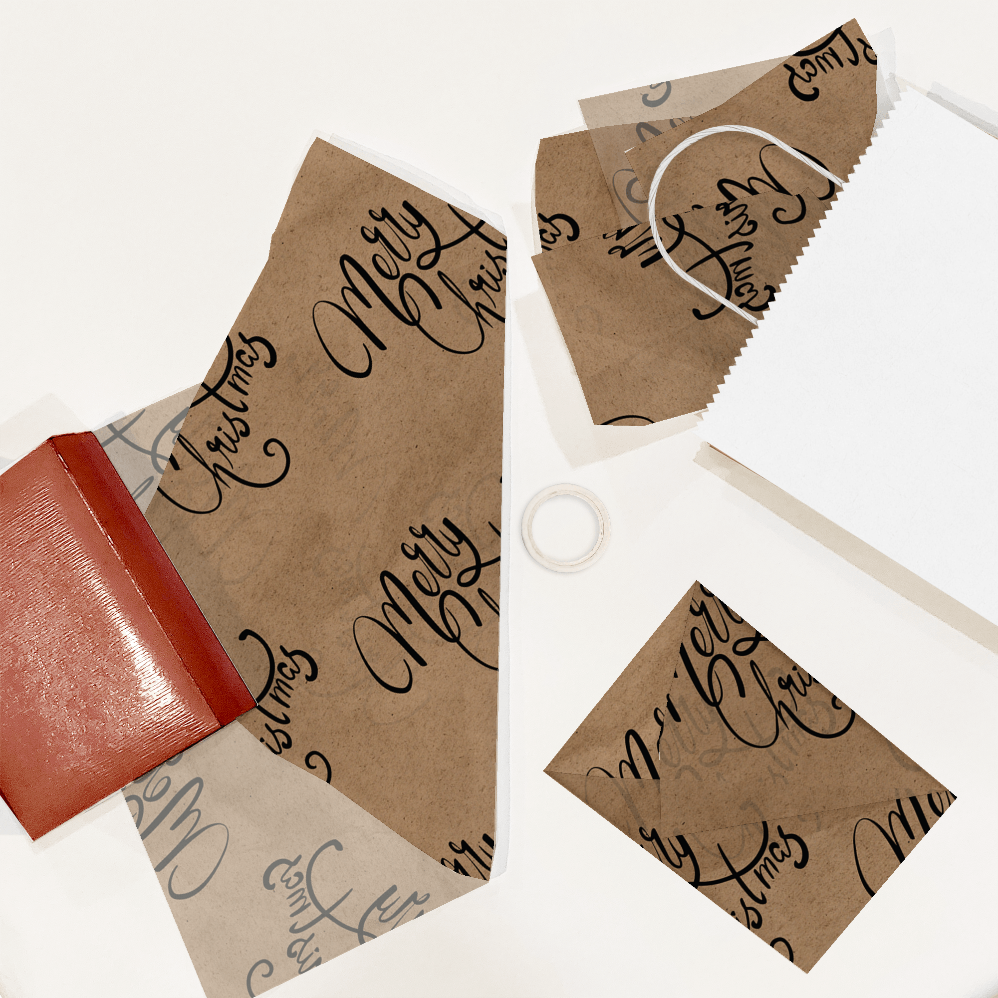 Festive Christmas Kraft Tissue Paper - Eco-Friendly Holiday Gift Wrapping & Crafting Supplies for DIY Projects, Party Decorations, and Scrapbooking
