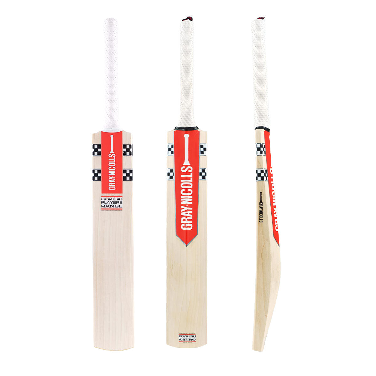 Gray Nicolls Classic Players Cricket Bat - Premium English Willow for Professional & Amateur Players - Perfect for Matches, Training & Practice Sessions