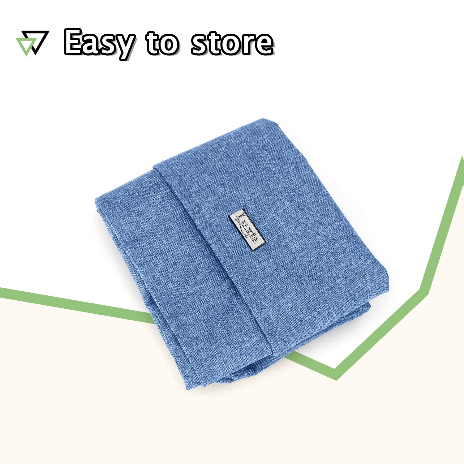 Luxja Dust Cover for Cricut Explore Air & Air 2 - Machine Protector with Back Pockets, Blue Fabric Crafting Accessory - Perfect for Scrapbooking, Vinyl Cutting & DIY Projects