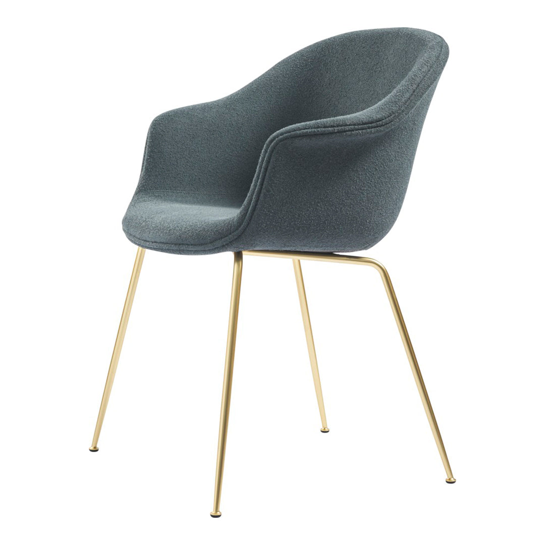 Bat Dining Chair with Conic Base - Fully Upholstered Modern Kitchen & Dining Room Furniture for Home Decor