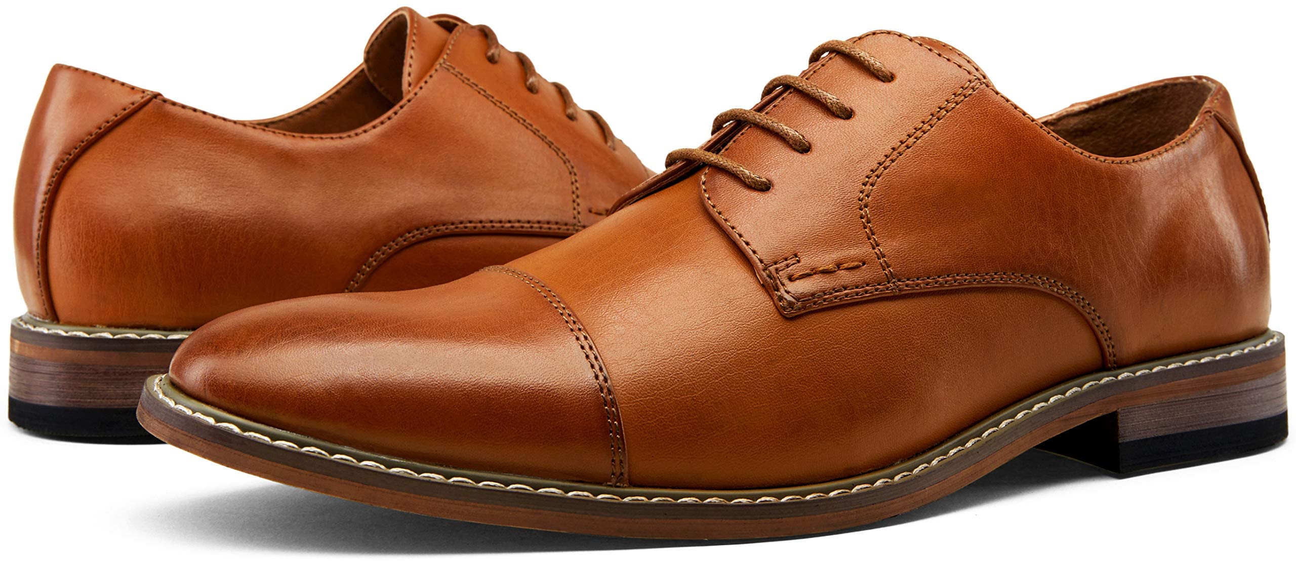 Vostey Men's Oxford Dress Shoes - Classic Business Formal Derby Shoes for Office, Wedding & Special Occasions