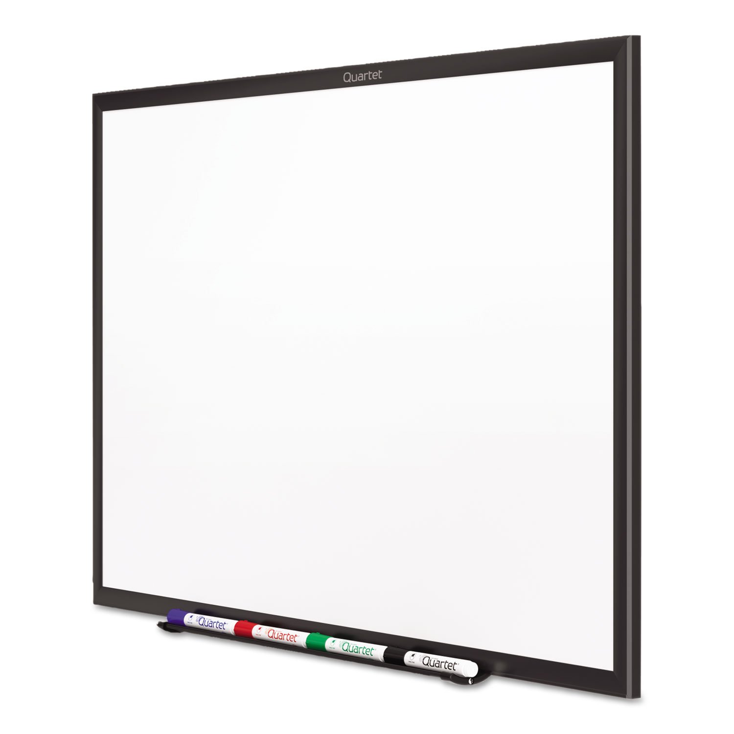 Quartet 5' x 3' Non-Magnetic Dry Erase Whiteboard with Black Aluminum Frame - S535B - Perfect for Offices, Classrooms & Home Use