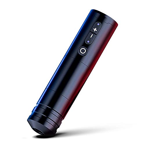 Ambition Ninja Wireless Tattoo Machine - Rotary Battery Cartridge Pen with 2400mAh Power, Japan Coreless Motor & Digital LCD Display | Professional Permanent Makeup Equipment for Tattoo Artists | Ideal for Eyebrow, Lip & Body Tattooing