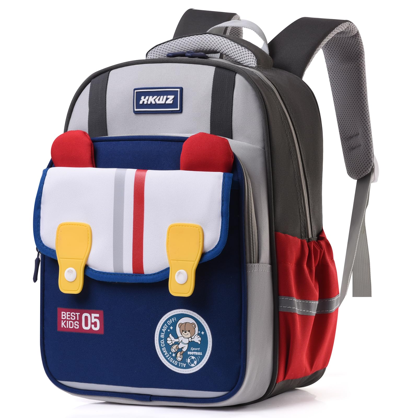Digi4U Lightweight Kids Backpack for School - Durable Elementary Student Backpack for Boys & Girls, Water-Resistant Grey School Bag - Perfect for Daily Use, Travel & Outdoor Activities