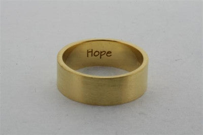 Braille Ring for Women - Gold Plated Hope Ring - Inspirational Jewelry for Everyday Wear, Gift for Visually Impaired, Blind, or Loved Ones - Perfect for Special Occasions & Motivational Gifts