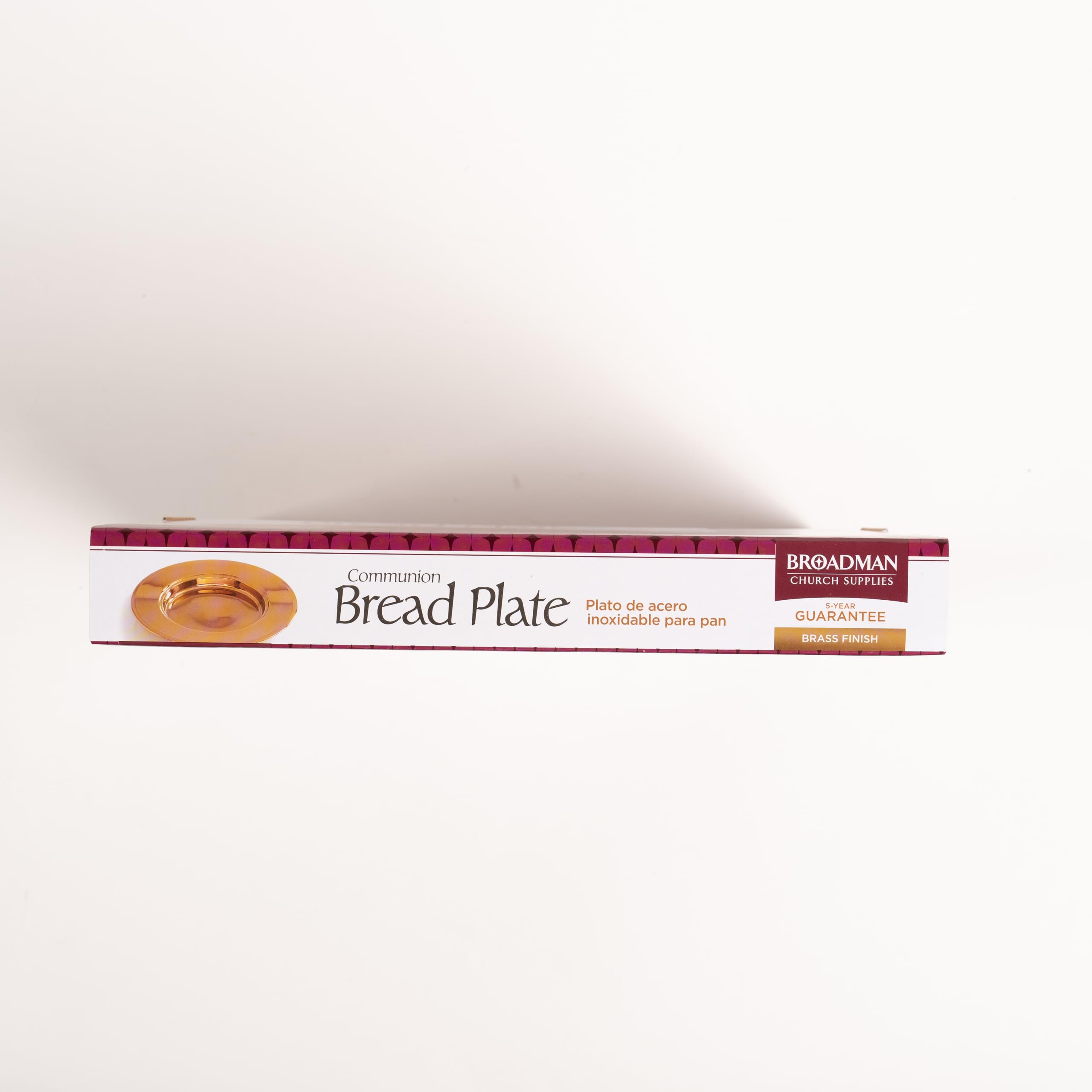 BROADMAN CHURCH SUPPLIES Brass Communion Bread Plate - RemembranceWare for Holy Communion, Church Services & Religious Ceremonies