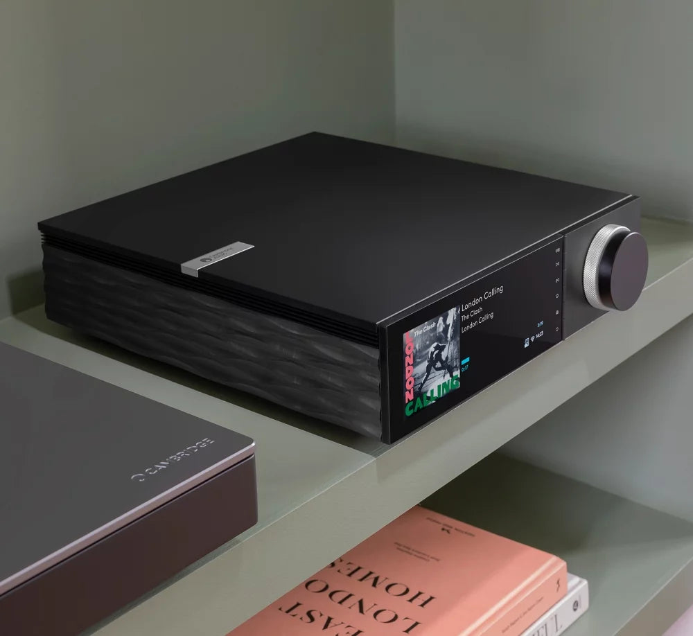 Cambridge Audio Evo 150 DeLorean Edition All-In-One HiFi Music Player - Premium Wireless Streaming System for Home Audio & Vinyl Records - Perfect for Living Room, Home Theater & Music Studio Setup