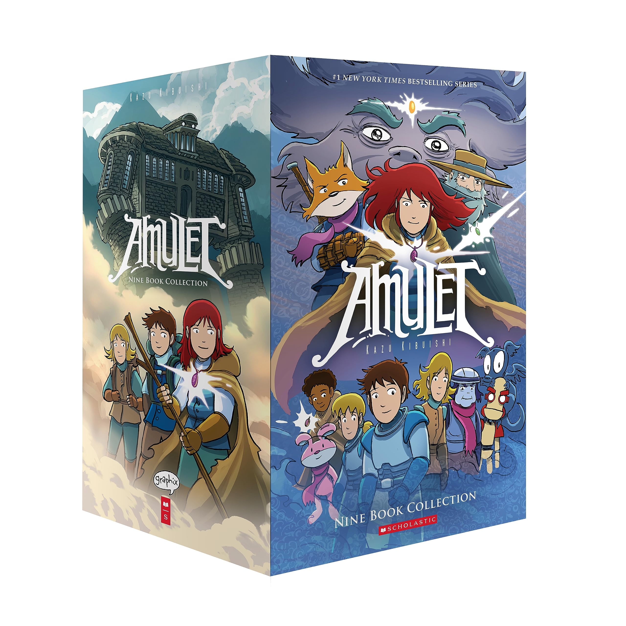 Amulet #1-9 Box Set - Complete Graphic Novel Collection for Kids & Teens | Perfect for Gifts, Reading Adventures & Fantasy Lovers