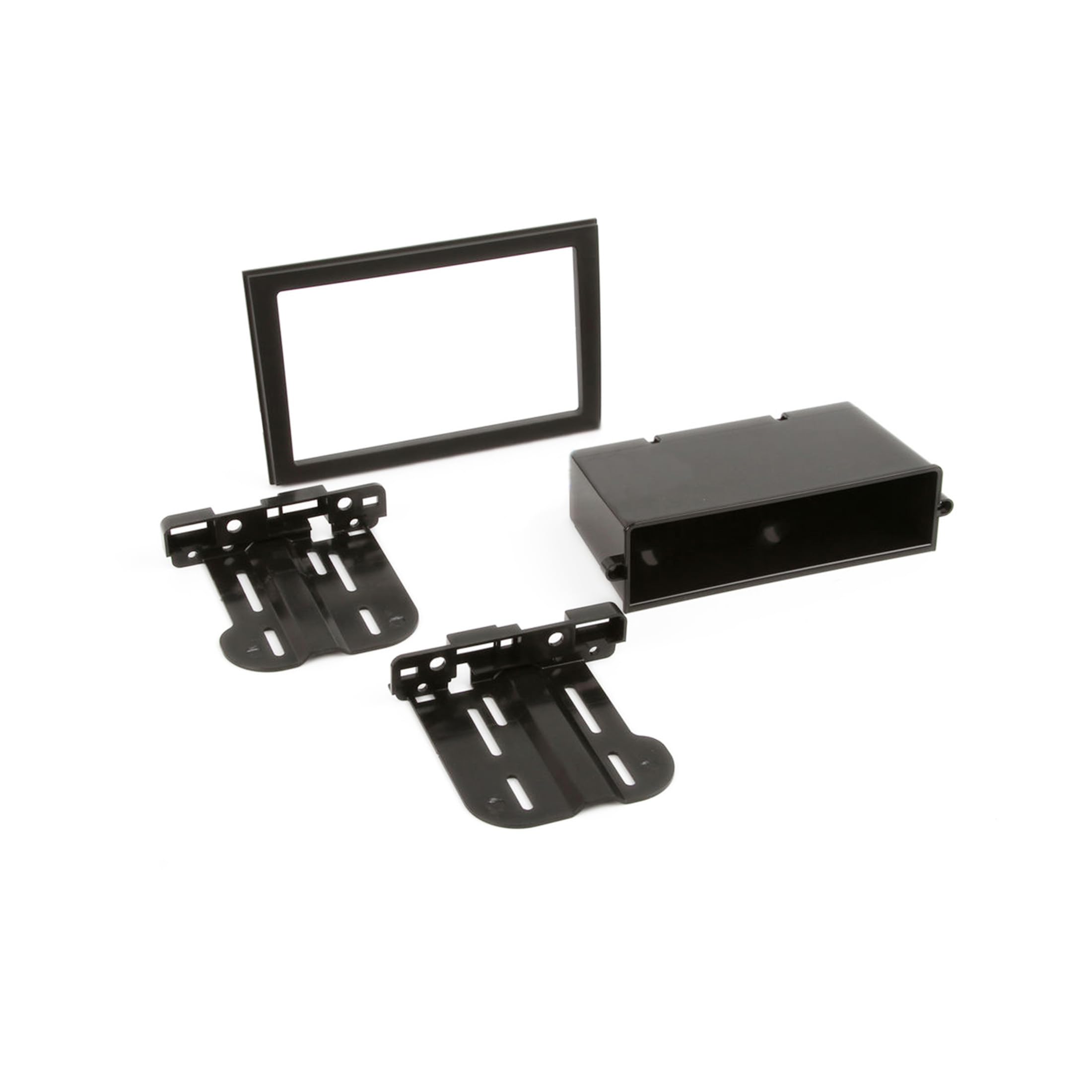 Scosche GM1598AB Double DIN or Single DIN Car Stereo Dash Kit with Pocket - Compatible with Select 2006-2019 GM Vehicles | Easy Radio Installation | Perfect for Chevy, GMC, Cadillac & Buick Models - Upgrade Your Car Audio System