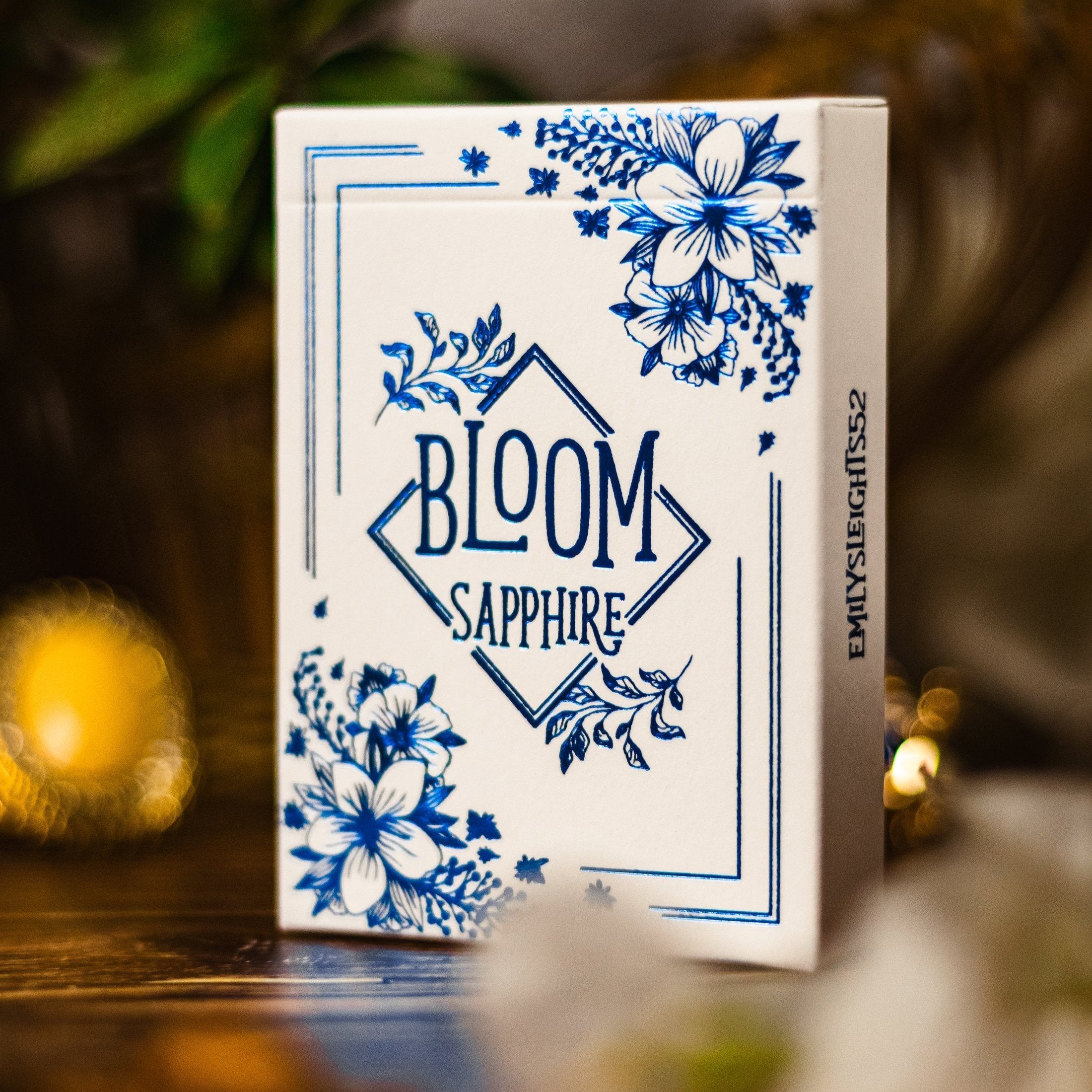Bloom Sapphire Playing Cards - Premium Blue Deck for Poker, Magic Tricks & Card Games | Ideal for Casino Nights, Poker Parties & Cardistry Performances