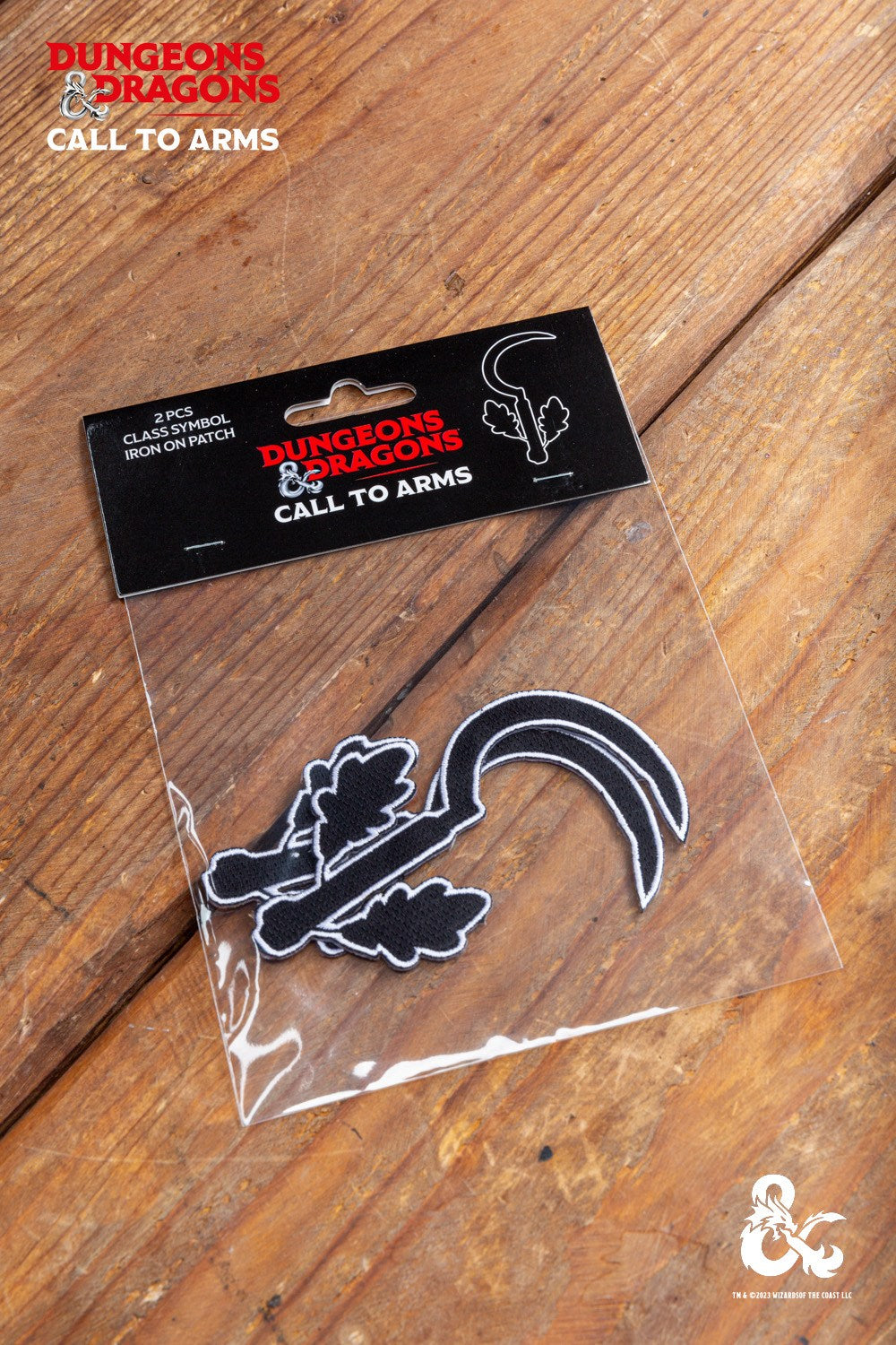 Dungeons & Dragons Druid Class Symbol Patch Set - Embroidered Iron-On Patches for Cosplay, Costumes & Backpacks