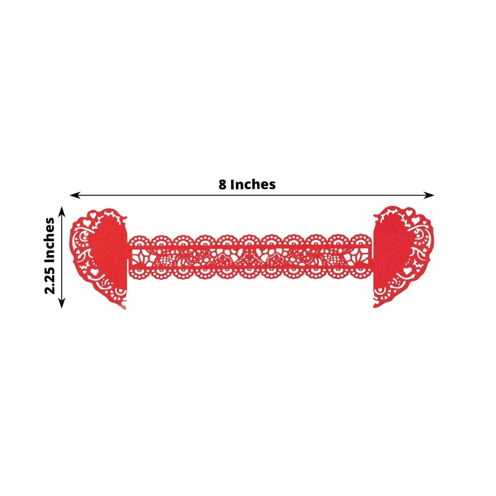 12 Pack Shimmery Laser Cut Heart Napkin Rings with Elegant Lace Pattern - Perfect for Wedding, Valentine's Day & Romantic Dinner Table Decor