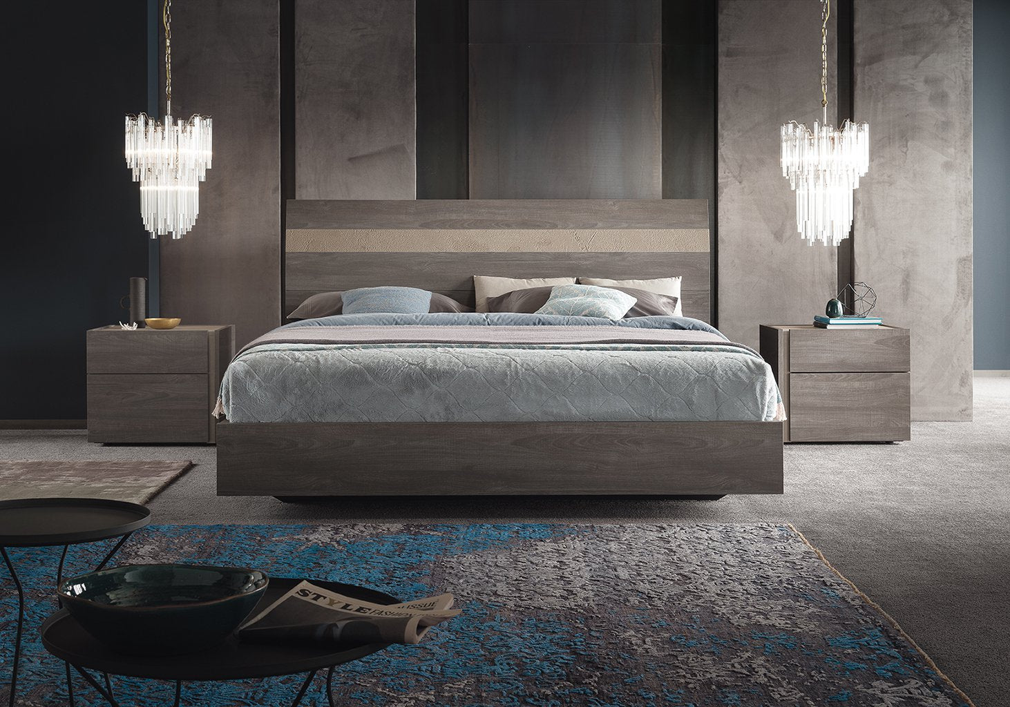 ALF NIZZA Luxury Bedroom Furniture Set - Modern Bed Frame, Nightstand & Dresser Collection for Master Bedroom Decor | Perfect for Home, Apartment & Guest Room