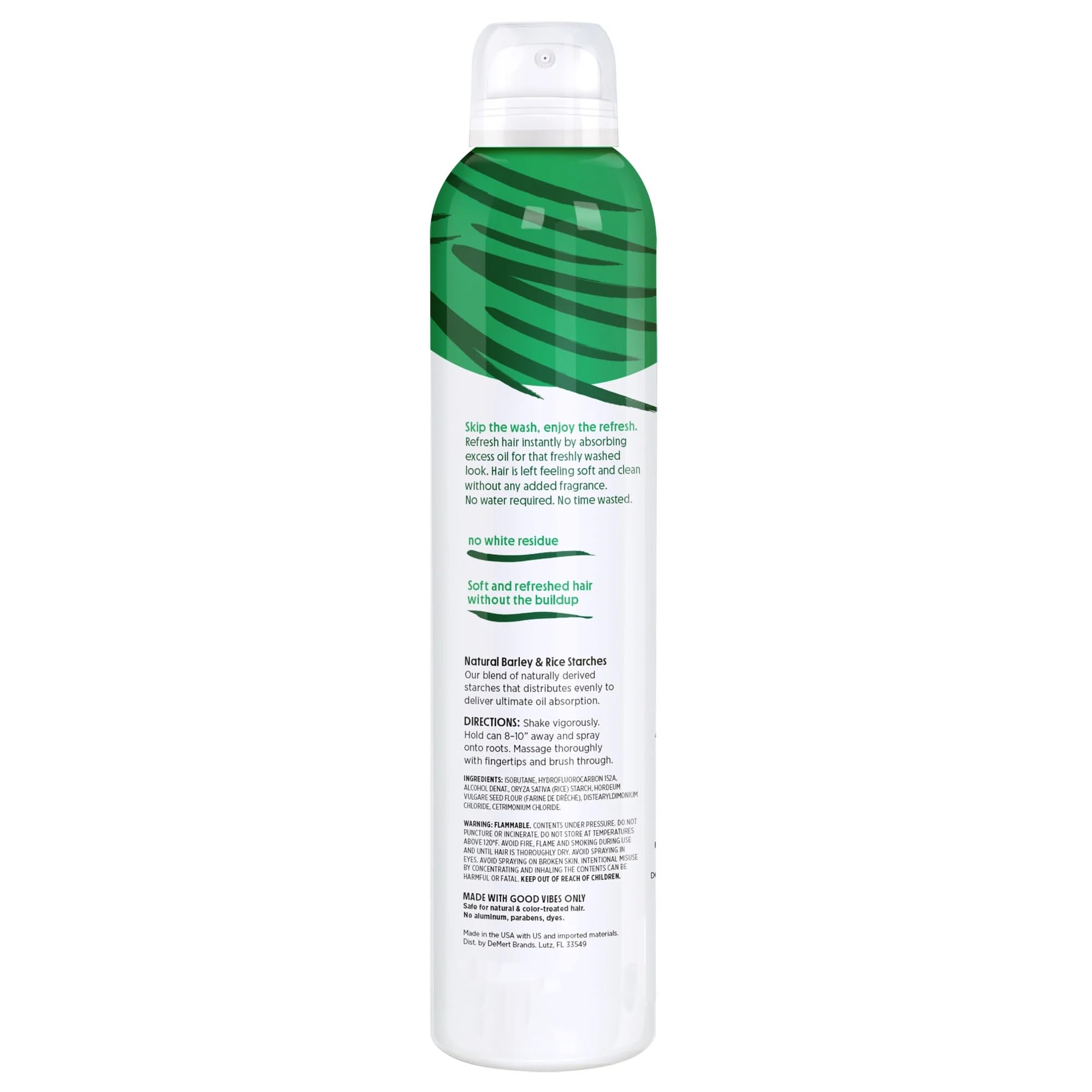 2-Pack Clean Freak Unscented Dry Shampoo for Oily Hair - 7 Fl Oz Each (14 Fl Oz Total) - Quick Hair Refresh Between Washes, Travel & Gym Essential