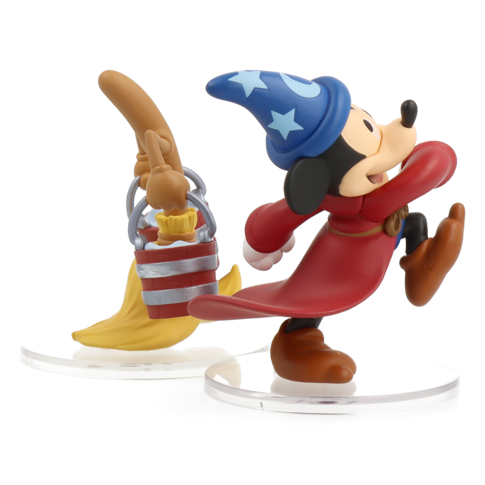Disney Fantasia Mickey Mouse & Broom UDF Figurine - Collectible Series 10 - Perfect for Disney Fans, Home Decor, and Gift Giving