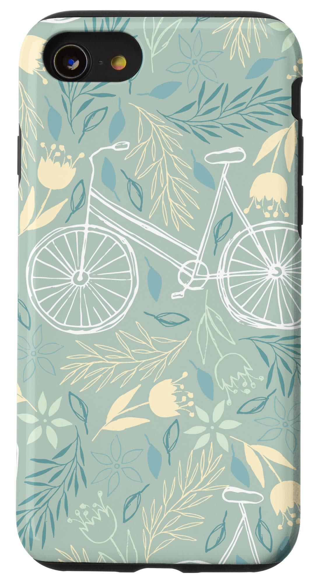 iPhone SE (2020) / 7 / 8 Phone Case with Cute Bicycle Pattern - Slim Protective Cover for Everyday Use, Commuting & Outdoor Activities
