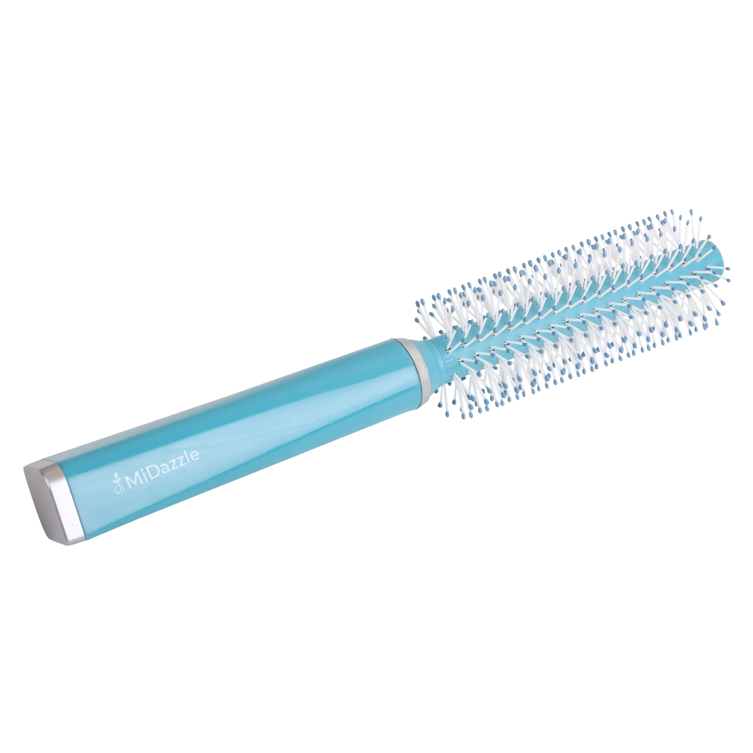Midazzle Premium Round Blue Hair Brush (MIHB0029) - Professional Styling Tool for Smoothing & Detangling Hair - Perfect for Home & Salon Use