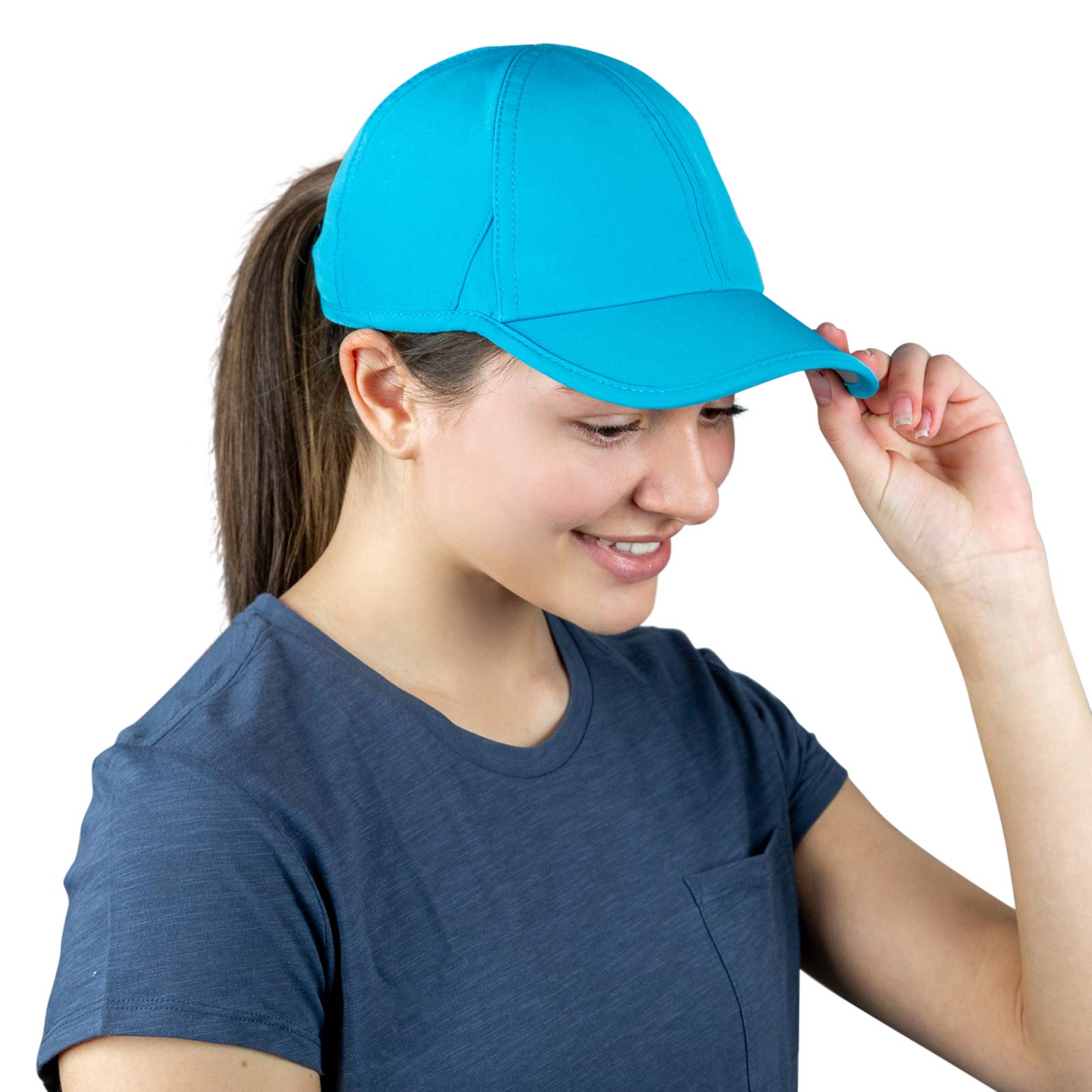 TrailHeads Women's UV Protection Running Hats - 50+ UPF Sun Hat for Summer - Lightweight Baseball Cap for Tennis, Golf, Gym & Workout - Perfect for Outdoor Sports & Daily Activities