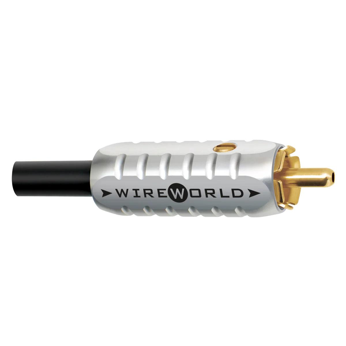 Premium Wireworld Gold Tube RCA Audio Cable Pair - 6.5mm High-Performance Interconnect for Home Theater & Hi-Fi Systems