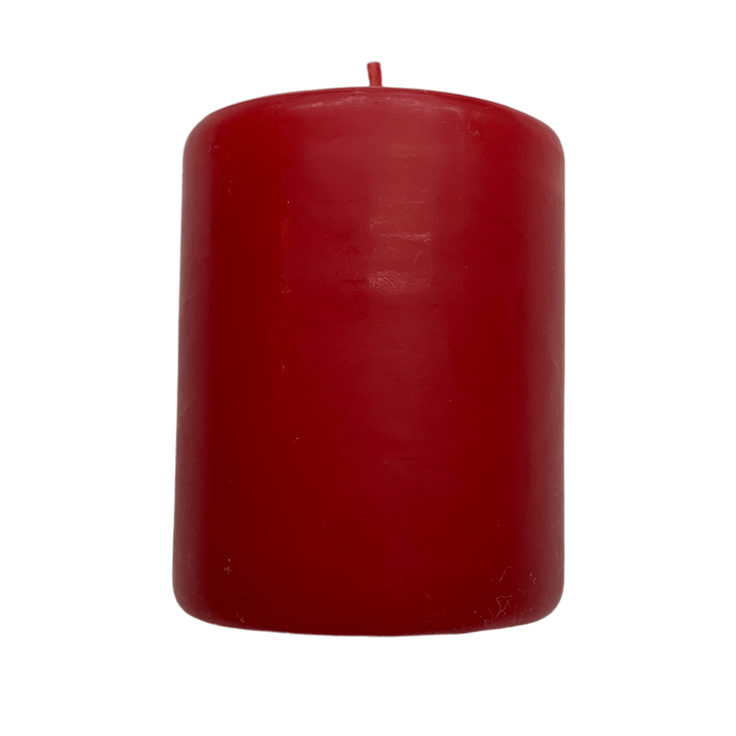 Premium Red Pillar Candle - 75mm (3 Inch) Diameter for Home Decor, Weddings & Romantic Ambiance | Unscented Decorative Candle for Tablescapes, Centerpieces & Special Occasions